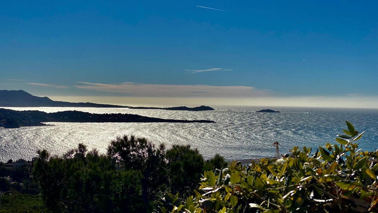 Vue Mer Panoramique Et Piscine Bandol Kültér fotó
