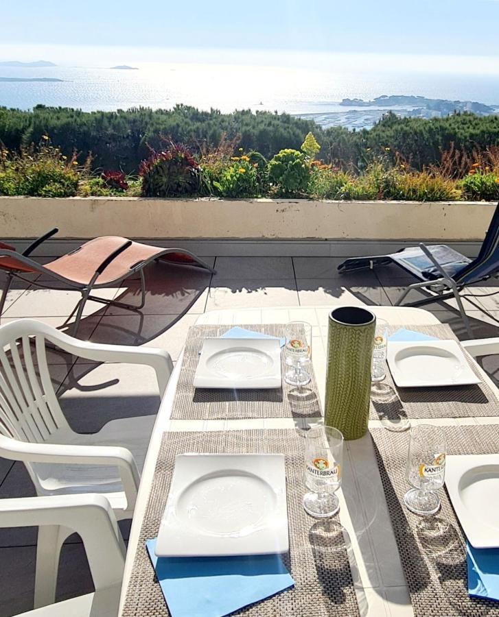 Vue Mer Panoramique Et Piscine Bandol Kültér fotó