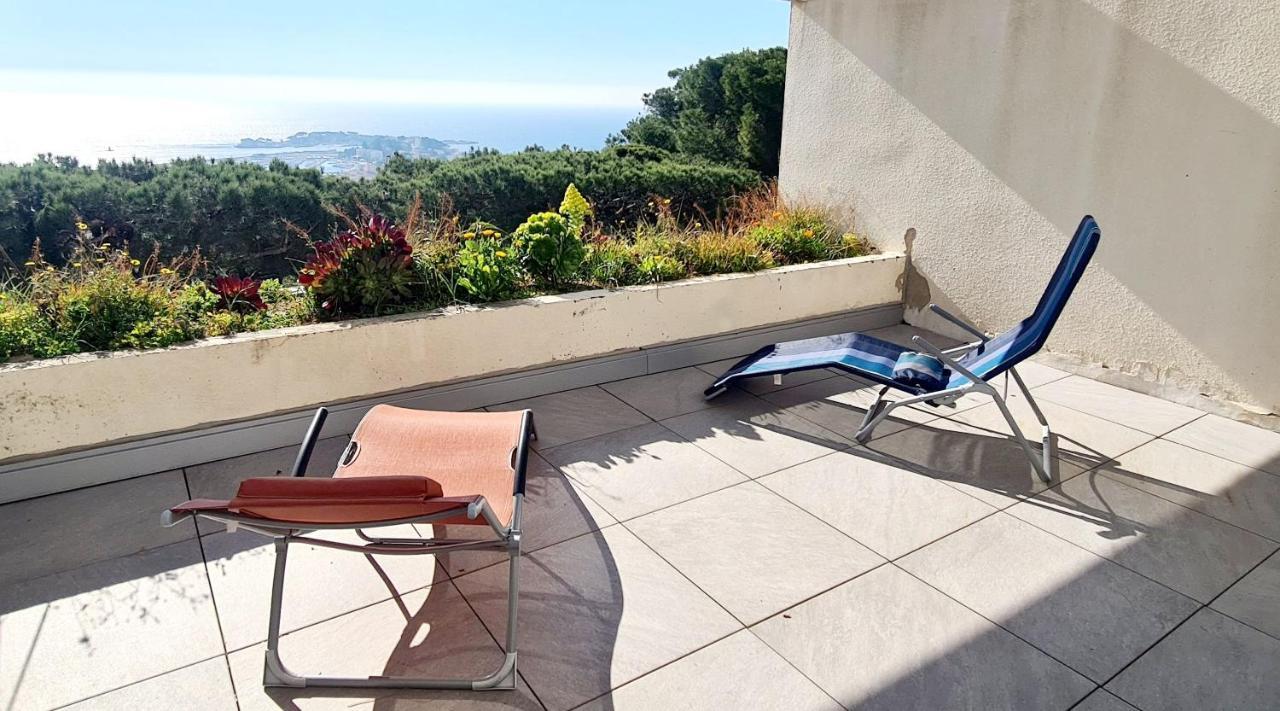 Vue Mer Panoramique Et Piscine Bandol Kültér fotó
